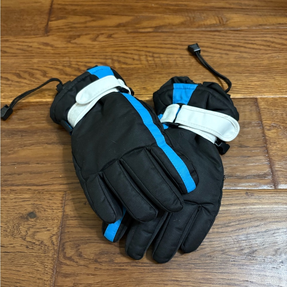 Simplicity Black and Blue Kids Gloves